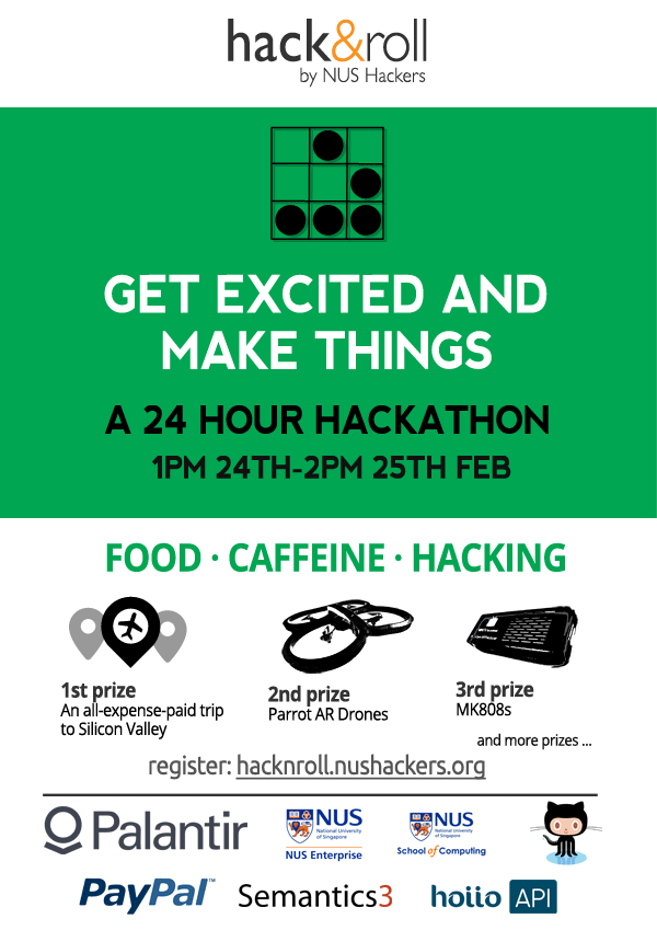 Hack&Roll Green Poster
